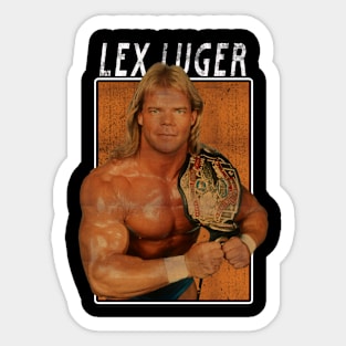 Vintage Wwe Lex Lauger Sticker